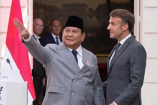 Presiden Prabowo Subianto Bertemu Macron di Prancis